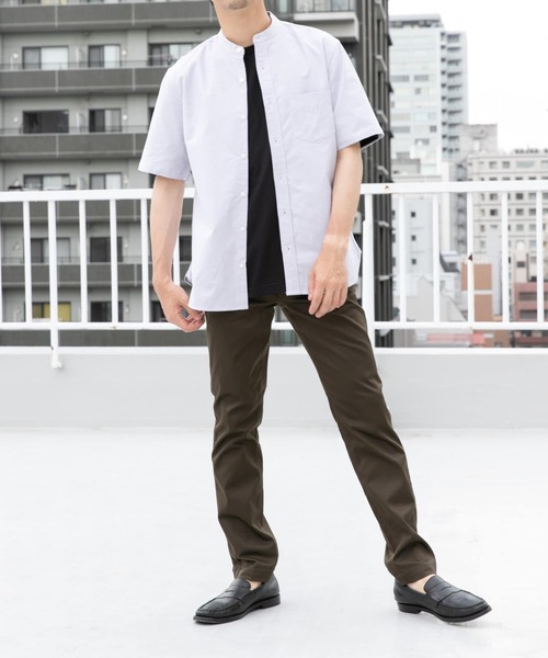 シャツ 「抗菌/消臭」「XXLサイズあり」ハイパフォーマンスバンドカラー半袖シャツ メンズ | URBAN RESEARCH ROSSO MEN | 16