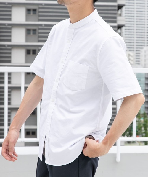 シャツ 「抗菌/消臭」「XXLサイズあり」ハイパフォーマンスバンドカラー半袖シャツ メンズ | URBAN RESEARCH ROSSO MEN | 17
