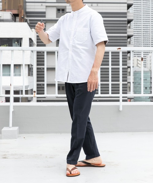 シャツ 「抗菌/消臭」「XXLサイズあり」ハイパフォーマンスバンドカラー半袖シャツ メンズ | URBAN RESEARCH ROSSO MEN | 20
