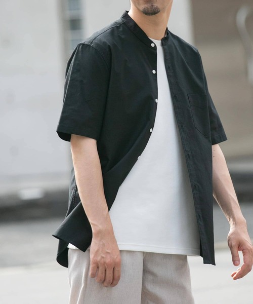 シャツ 「抗菌/消臭」「XXLサイズあり」ハイパフォーマンスバンドカラー半袖シャツ メンズ | URBAN RESEARCH ROSSO MEN | 31