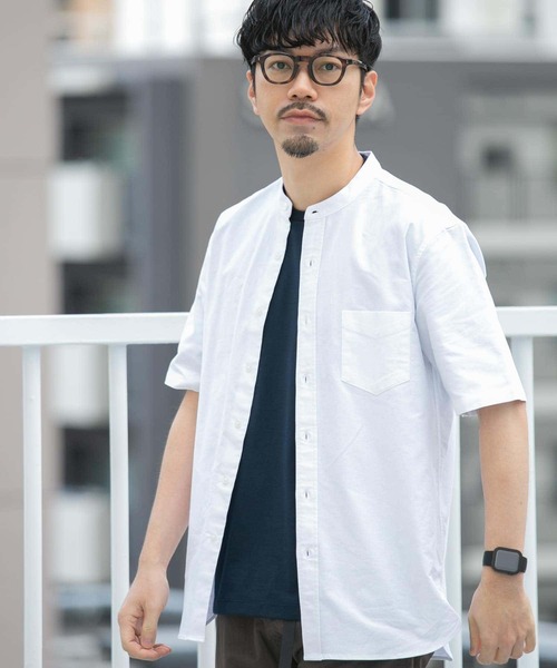 シャツ 「抗菌/消臭」「XXLサイズあり」ハイパフォーマンスバンドカラー半袖シャツ メンズ | URBAN RESEARCH ROSSO MEN | 24