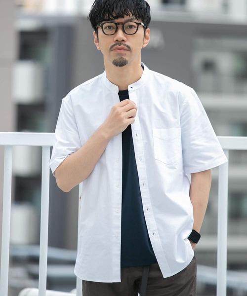 シャツ 「抗菌/消臭」「XXLサイズあり」ハイパフォーマンスバンドカラー半袖シャツ メンズ | URBAN RESEARCH ROSSO MEN | 25