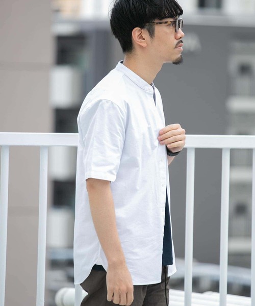 シャツ 「抗菌/消臭」「XXLサイズあり」ハイパフォーマンスバンドカラー半袖シャツ メンズ | URBAN RESEARCH ROSSO MEN | 26