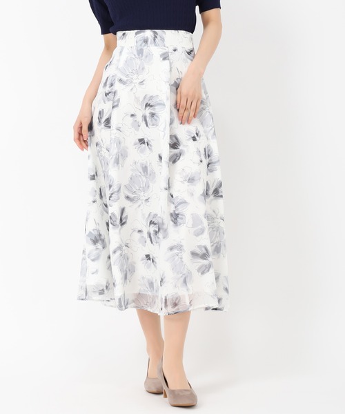 MISCH MASCH（ミッシュマッシュ） スカート 2025春夏 水彩フラワーラメ