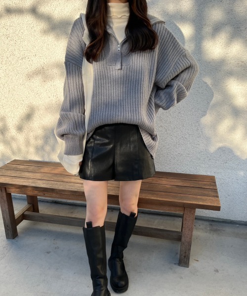 「nemne store」 長袖ニット MEDIUM ブルー レディース_画像3