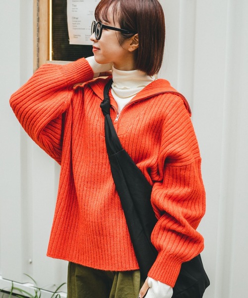 「nemne store」 長袖ニット MEDIUM ブルー レディース_画像9