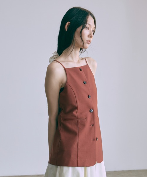 ブラウス シャツ Boxy Fit Vest レディース