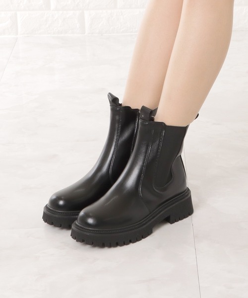 「Lace Ladies」 ショートブーツ 23.5 ブラック レディース_画像3