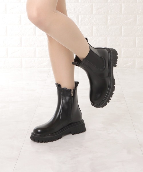 「Lace Ladies」 ショートブーツ 23.5 ブラック レディース_画像6