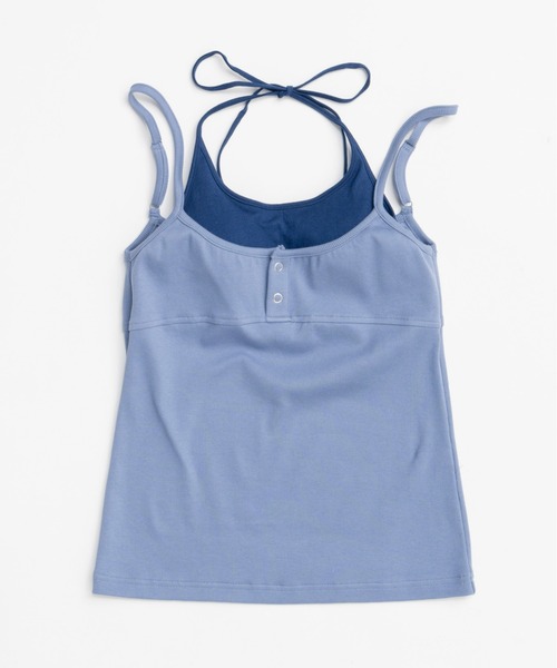 MAISON SPECIAL キャミソール Henley Neck Layered Camisole