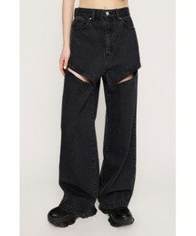 SLY J/W HOLE TUCK PTジャスト ウエスト ホールタックパンツ セール】J/W HOLE TUCK PT ジャスト ウエスト ホール タック