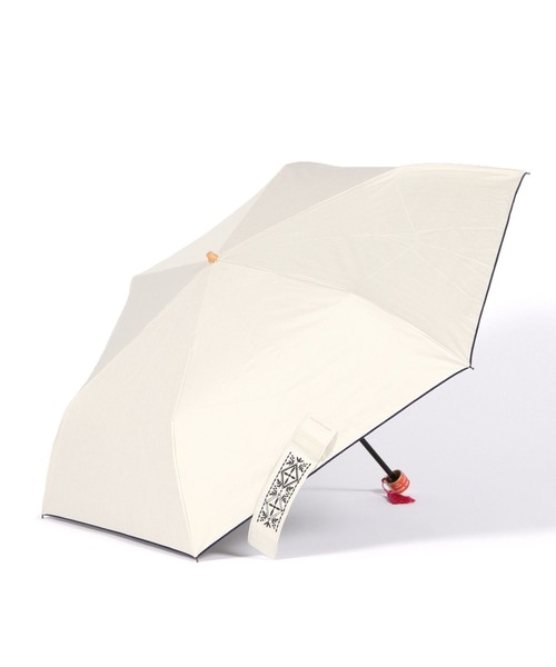 studio CLIP（スタディオクリップ） 折りたたみ傘 幾何学模様刺しゅう