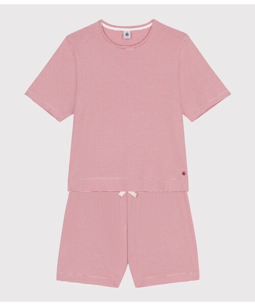 プチバトー　レディースパジャマ プリント長袖パジャマ | ベビー服・子供服通販のPETTIT BATEAU