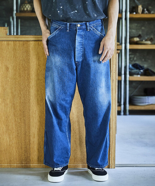 ダークブルー ワイドパンツ サイズ30 デニム　orslow orSlow オアスロウ WIDE FIT 30'S PAINTER PANTS ワイドフィット