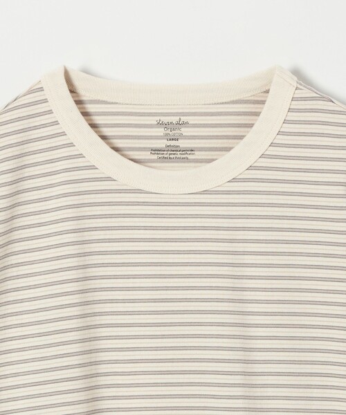 つ*き様 新品未使用 Steven Alan コットンボーダーTシャツ STEVEN ALAN tシャツ 「Steven Alan」コットン ボーダー Tシャツ