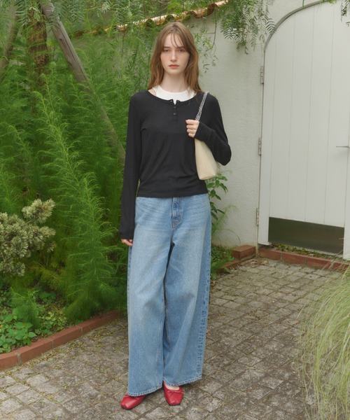 GIUNON ジーンズ デニム デニムパンツ barrel leg vintage denim