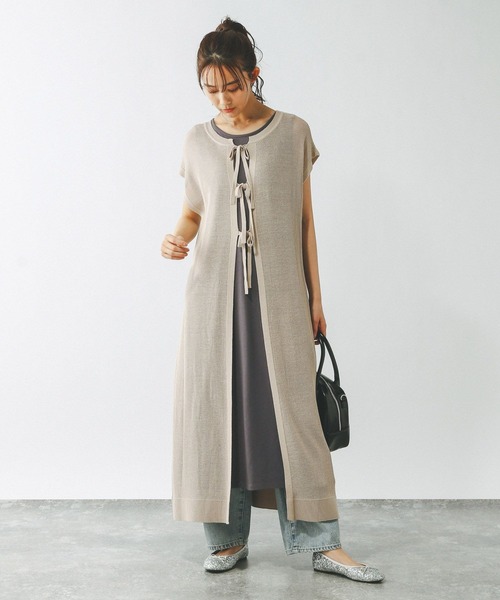 GLOBAL WORK ワンピース 2WAYメッシュSETワンピース/321490