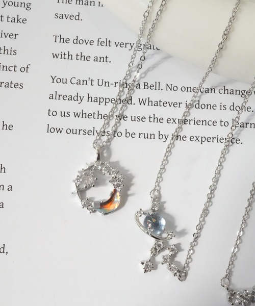 Port（ポート） ネックレス 「 」 シルバー 星 月 惑星 モチーフ