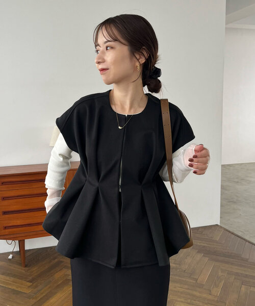 yori ヨリ YR1815-048SM ブラック コットン ハイウェスト ギャザージレ ブラック F ベスト コットン レディース 中古 yori ヨリ YR1815-048SM ﾌﾞﾗｯｸ ｺｯﾄﾝ ﾊｲｳｪｽﾄ ｷﾞｬｻﾞｰｼﾞﾚ ベスト F