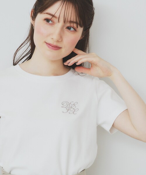 index tシャツ エンブレム刺繍Tシャツ「UV/接触冷感/洗濯機洗い
