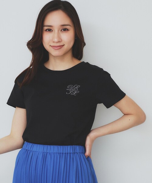 Tシャツ レディース ワンフォークロージング 1111clothing ◇水彩画風 フラワー
