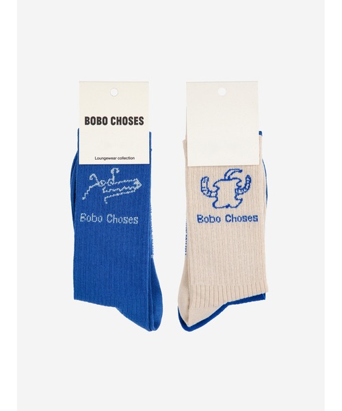 BOBO CHOSES（ボボショーズ） 靴下 Happy Worm ＆ Reading crocodile