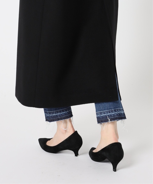 美品【ジャーナルスタンダード】 ノーカラー コート ブラック 黒 38 JOURNAL STANDARD（ジャーナルスタンダード） ノーカラーコート 38