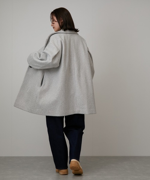 「NERGY」 チェスターコート FREE ブラック レディース_画像7