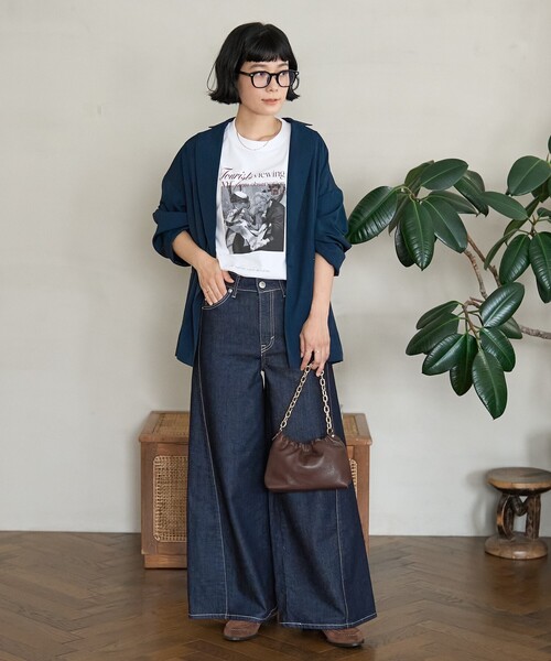 美品 Something FREAK'S STORE カットオフデニムパンツ FREAK'S STORE ジーンズ デニム デニムパンツ SOMETHING × STORE