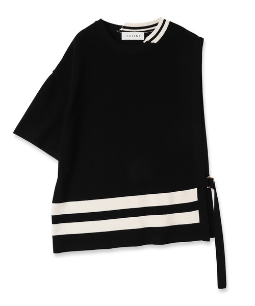 CULLNI」 半袖ニット 0 ブラック メンズ CULLNI 「CULLNI」 半袖ニット
