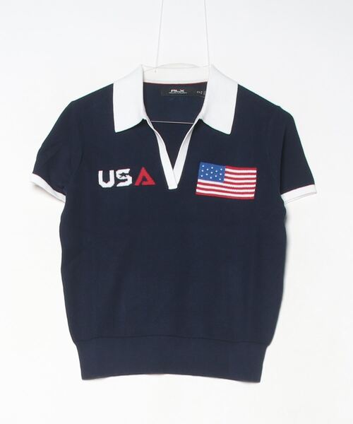 希少★新品　ラルフローレン　ライダーカップ　レディースポロシャツ　USサイズXL U.S. ライダー カップ クォータージップ ポロシャツ | ラルフ