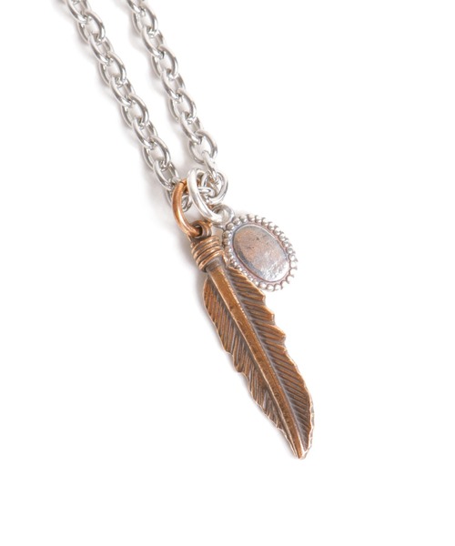 vivify フェザーネックレス Broken Crow Feather Necklace/Kagami - VIVIFY STORE