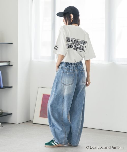 「PAGEBOY」 半袖Tシャツ MEDIUM サックスブルー レディース