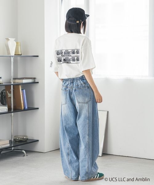 「PAGEBOY」 半袖Tシャツ MEDIUM サックスブルー レディース