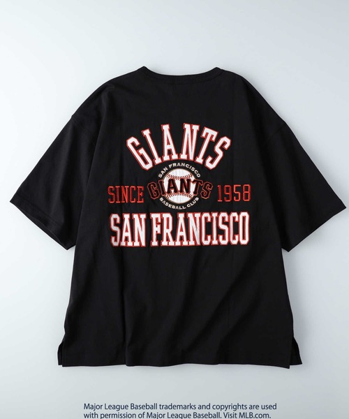 「MLB」 半袖Tシャツ L ネイビー メンズ