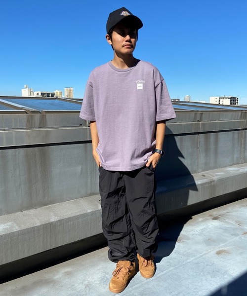 [RVCA] короткий рукав футболка M хаки мужской 