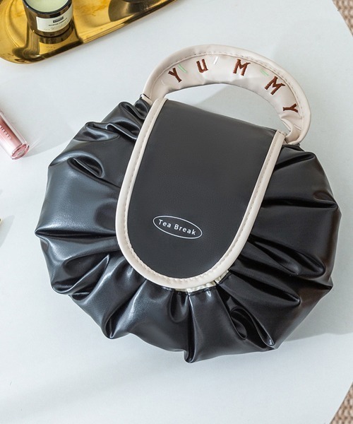 miniministore（ミニミニストア） ポーチ 巾着コスメポーチ PUレザー