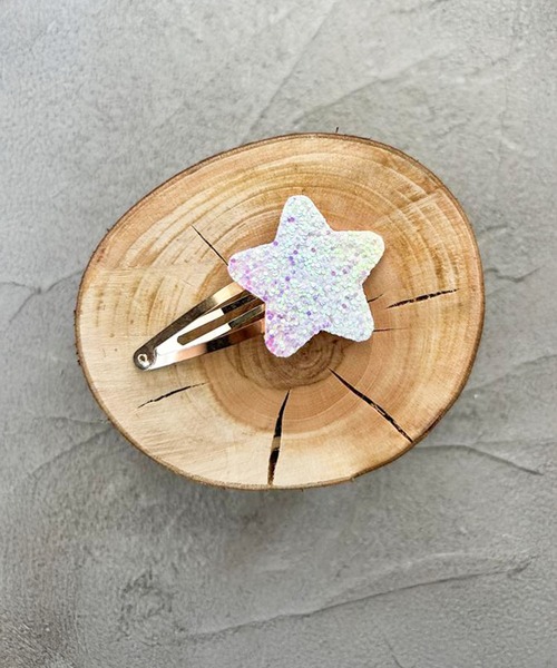 SOROTTO ヘアクリップ キッズ スパンコールのヘアピンセット 星型