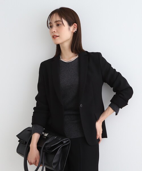 INDIVI スーツ 「洗える／定番スーツ」ストレッチテーラード