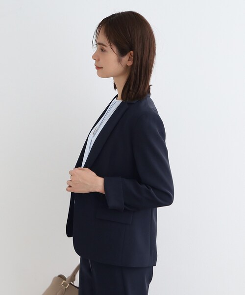INDIVI スーツ 「洗える／定番スーツ」ストレッチテーラード
