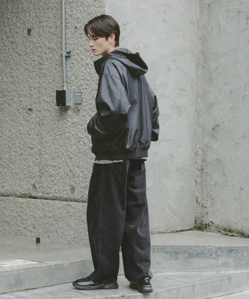 RAGEBLUE ブルゾン アウター シンセティックレザー/ジップアップ