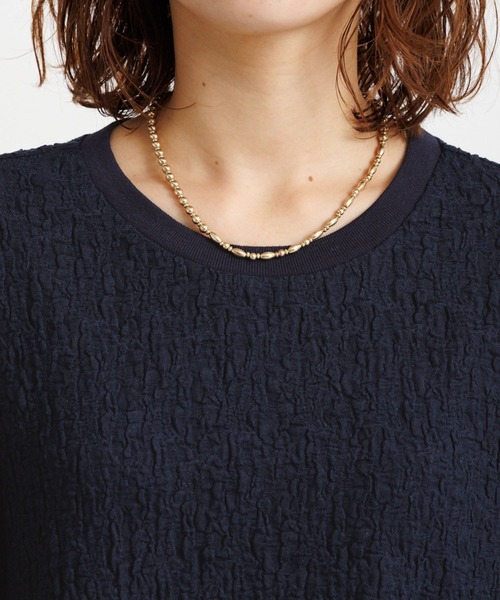 studio CLIP tシャツ リブ付きカットソージャガードプルオーバー