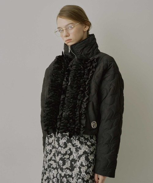 HEIREN コート アウター 「HEIREN」ボリュームフリルリボン