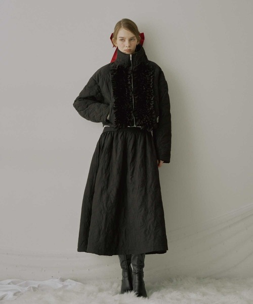 HEIREN コート アウター 「HEIREN」ボリュームフリルリボン