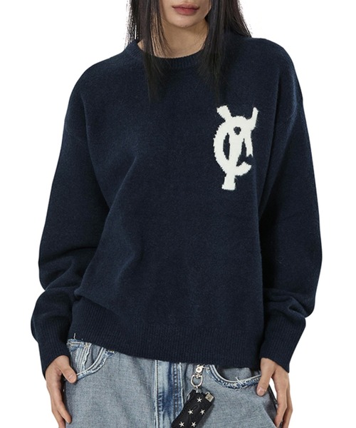 OY（オーワイ） ニット セーター 「OY/オーワイ」WAVY LOGO KNIT 