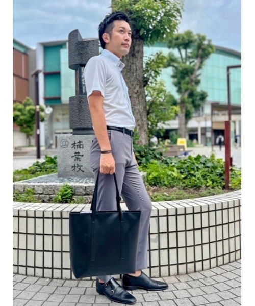 「Perfect Suit FActory」 「urban model」半袖シャツ M サックスブルー メンズ_画像8