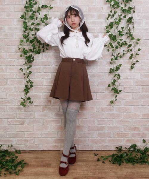 axes femme POETIQUE パンツ バックレース使ショートパンツ レディース