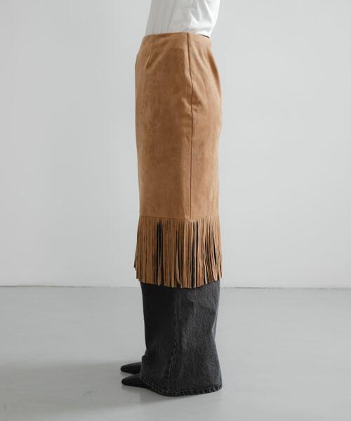 URBAN RESEARCH（アーバンリサーチ） スカート スエードライクフリンジ