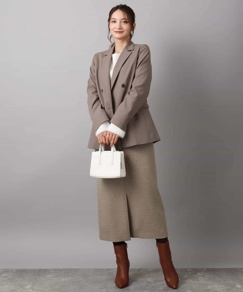 MK MICHEL KLEIN（エムケー ミッシェルクラン） スカート ガンクラブ