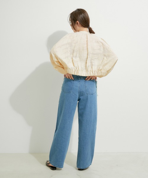 「LE CERCLE par rope'」 ジップアップブルゾン FREE グリーン系その他2 レディース_画像6